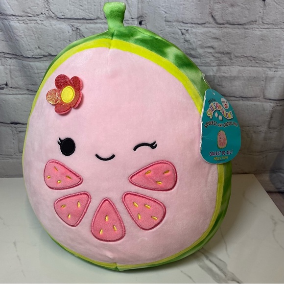 Squishmallows Toys Nwt Lena The Guava 1 Rare Winking Squishmallow